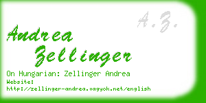 andrea zellinger business card